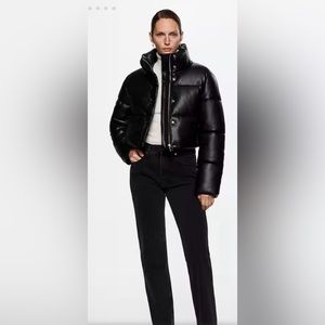 Mango Quilted Skin Style Jacket - Medium